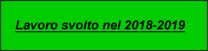 lavoro svolto 2018-19